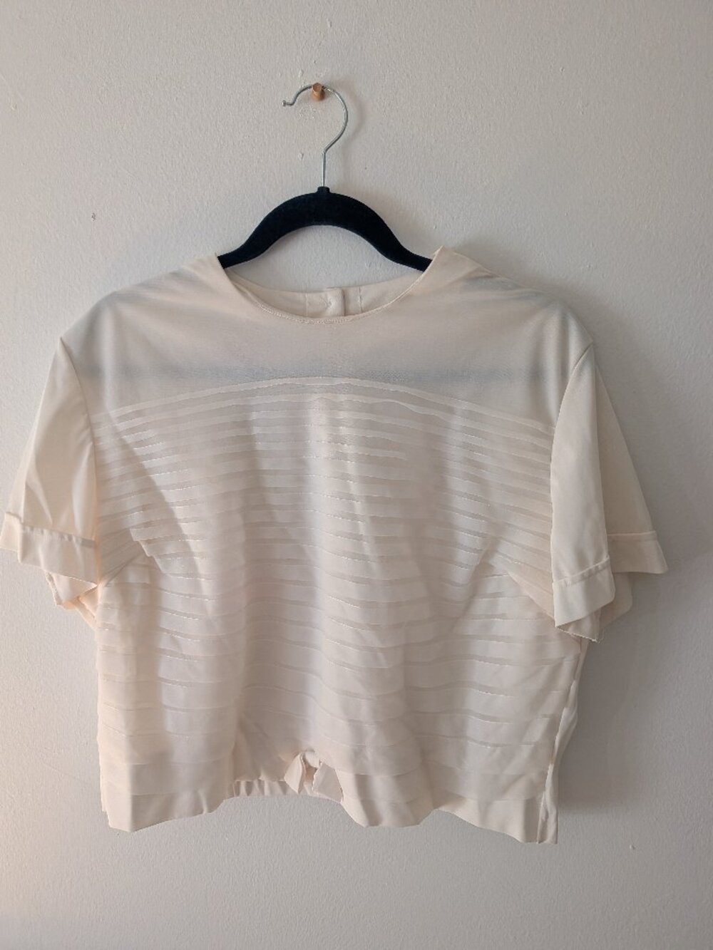 Cream Blouse with bow details